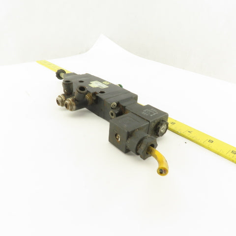 Parker B551ADA49C 5/3 Position Tandem Double Solenoid Pneumatic Valve