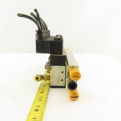 Shako BM520 2 Way Pneumatic Single Solenoid Valve Bank Manifold 110V Coil