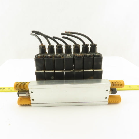 Shako BM520 2 Way Pneumatic Single Solenoid Valve Bank Manifold 110V Coil