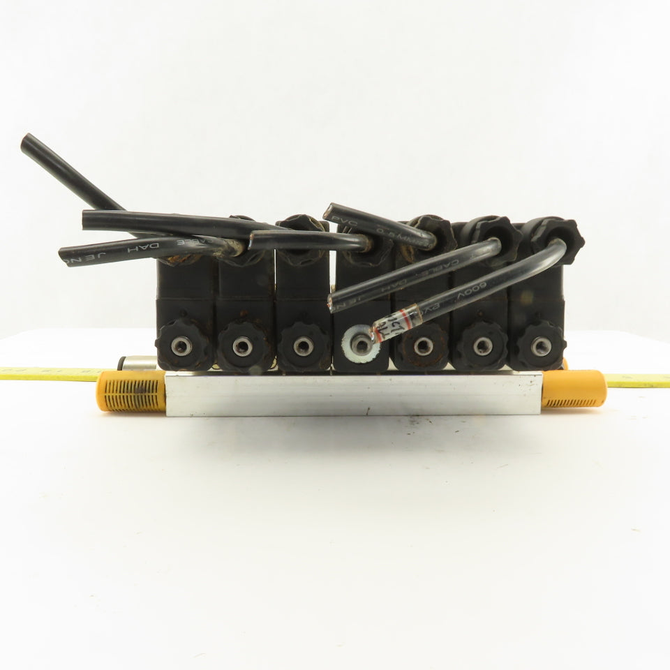 Shako BM520 2 Way Pneumatic Single Solenoid Valve Bank Manifold 110V Coil