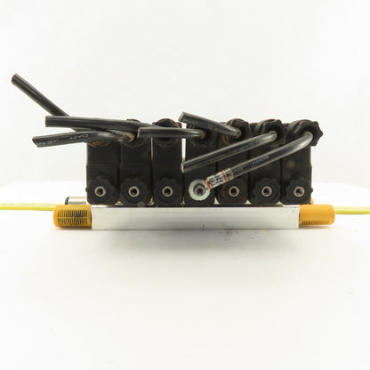 Shako BM520 2 Way Pneumatic Single Solenoid Valve Bank Manifold 110V Coil