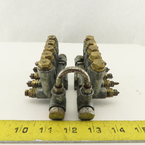Vogel 10 Port Total Piston Lubricator Manifold