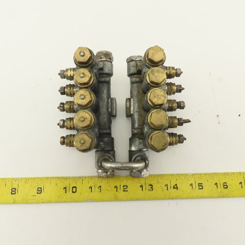 Vogel 10 Port Total Piston Lubricator Manifold