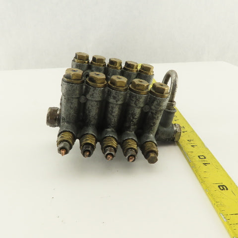Vogel 10 Port Total Piston Lubricator Manifold