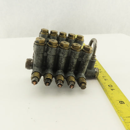Vogel 10 Port Total Piston Lubricator Manifold