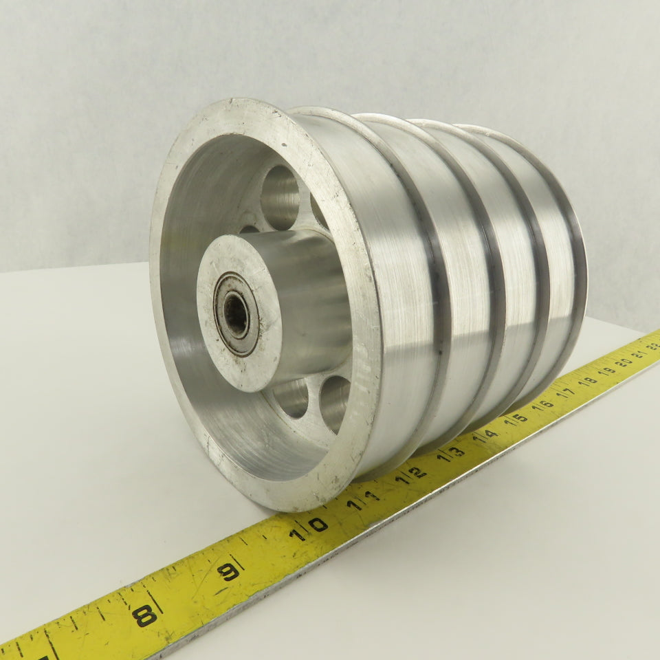 Lateral Paper Strip Separation Idler 4 Groove 1" x 5-1/4" OD 1/2" Bore