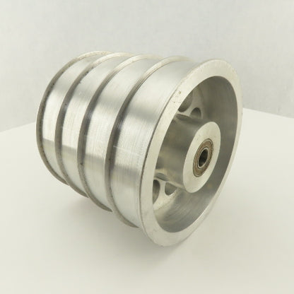 Lateral Paper Strip Separation Idler 4 Groove 1" x 5-1/4" OD 1/2" Bore