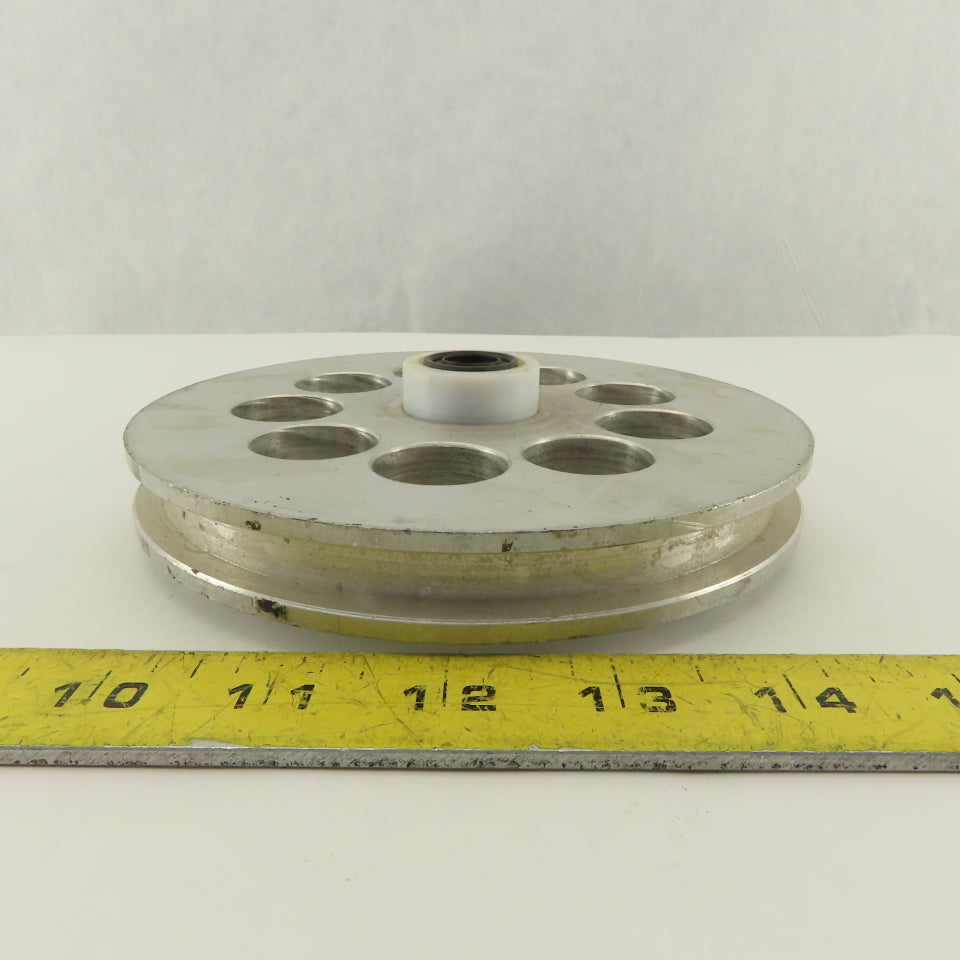 Lateral Paper Strip Separation Idler 7/16" Groove x 6" OD 1-1/4" Bore
