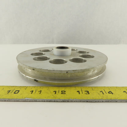 Lateral Paper Strip Separation Idler 7/16" Groove x 6" OD 1-1/4" Bore