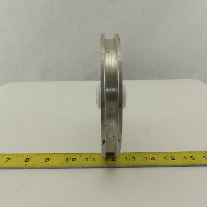 Lateral Paper Strip Separation Idler 7/16" Groove x 6" OD 1-1/4" Bore