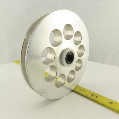 Lateral Paper Strip Separation Idler 7/16" Groove x 6" OD 1-1/4" Bore