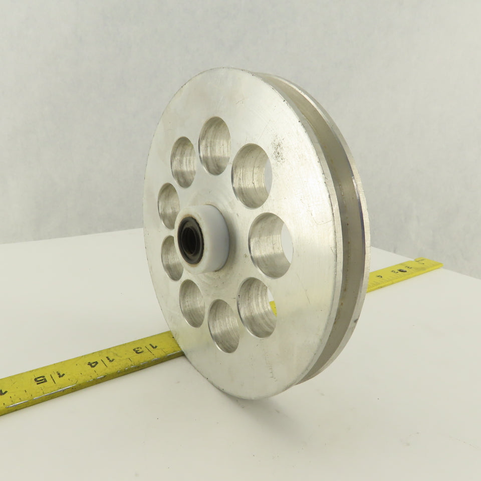 Lateral Paper Strip Separation Idler 7/16" Groove x 6" OD 1-1/4" Bore