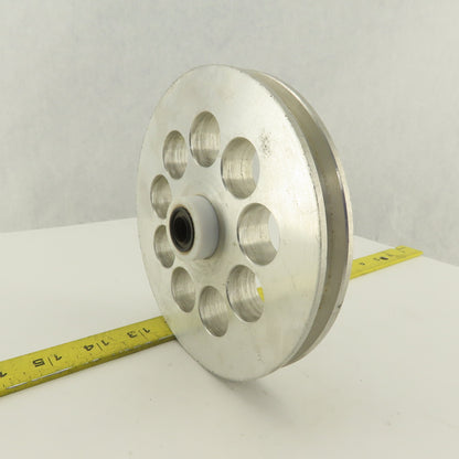 Lateral Paper Strip Separation Idler 7/16" Groove x 6" OD 1-1/4" Bore