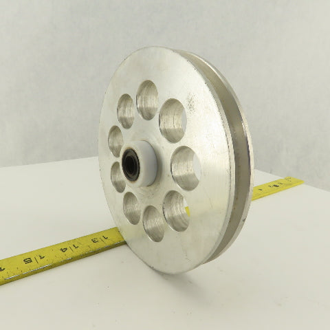 Lateral Paper Strip Separation Idler 7/16" Groove x 6" OD 1-1/4" Bore