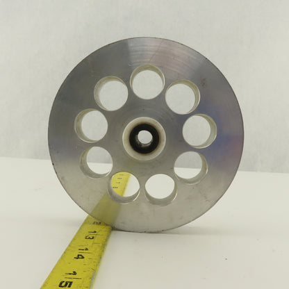 Lateral Paper Strip Separation Idler 7/16" Groove x 6" OD 1-1/4" Bore