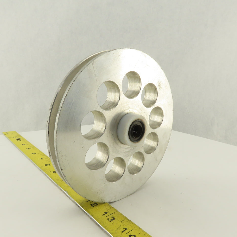Lateral Paper Strip Separation Idler 7/16" Groove x 6" OD 1-1/4" Bore