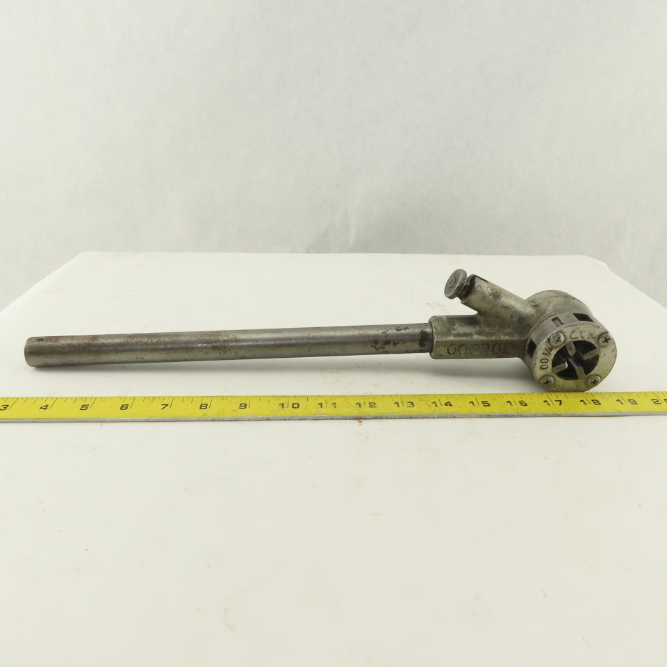Toledo Manual Ratcheting Pipe Threading Die Handle W/ 1/4" Die