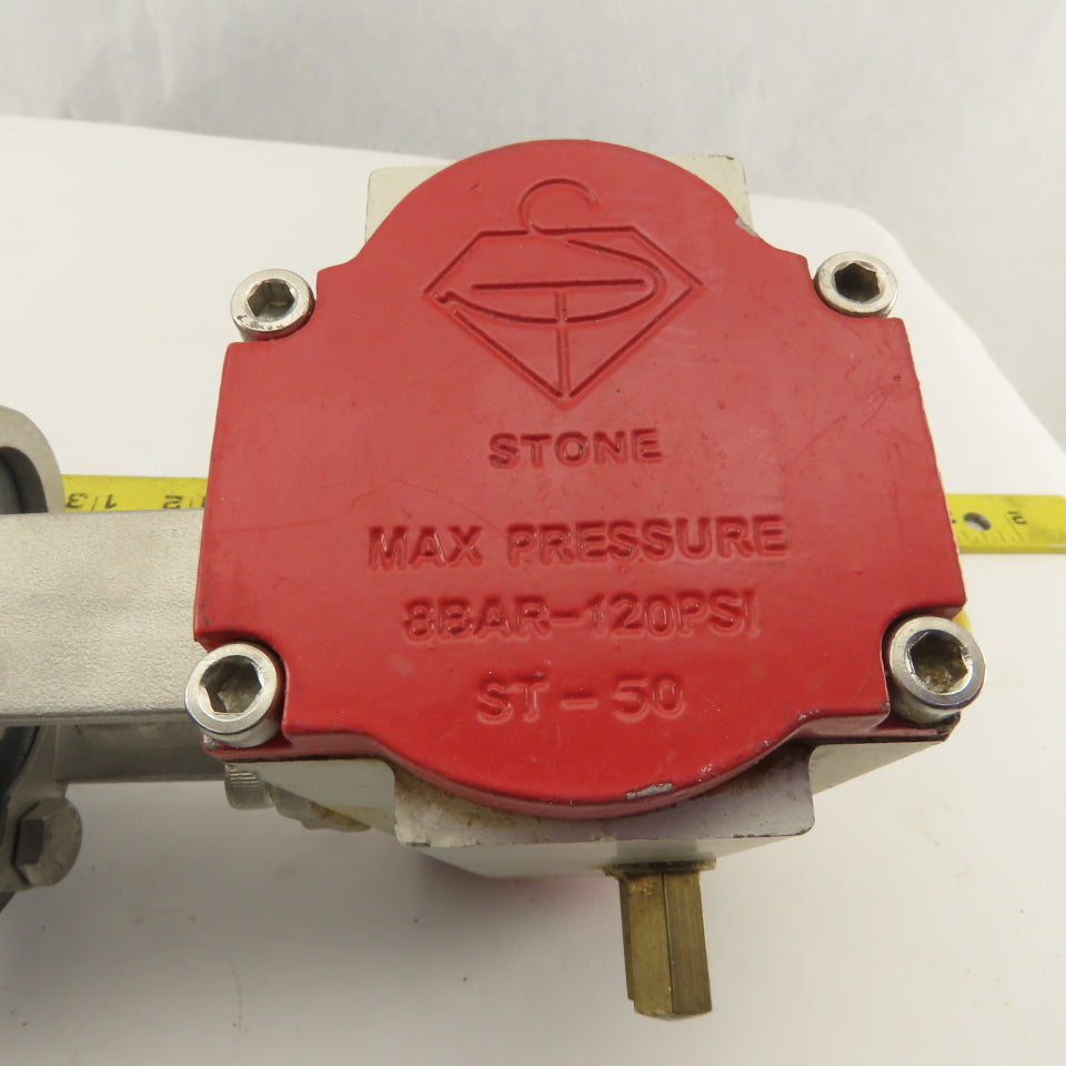 Stone 2" Wafer Butterfly Valve Pneumatic Actuator 120PSI