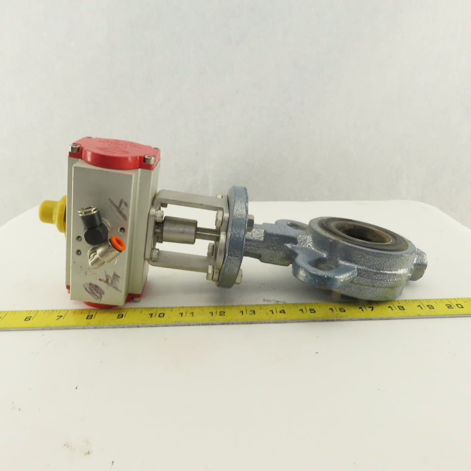 Stone 2" Wafer Butterfly Valve Pneumatic Actuator 120PSI