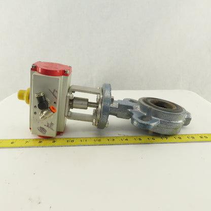 Stone 2" Wafer Butterfly Valve Pneumatic Actuator 120PSI