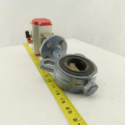 Stone 2" Wafer Butterfly Valve Pneumatic Actuator 120PSI
