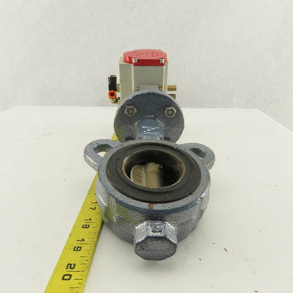 Stone 2" Wafer Butterfly Valve Pneumatic Actuator 120PSI