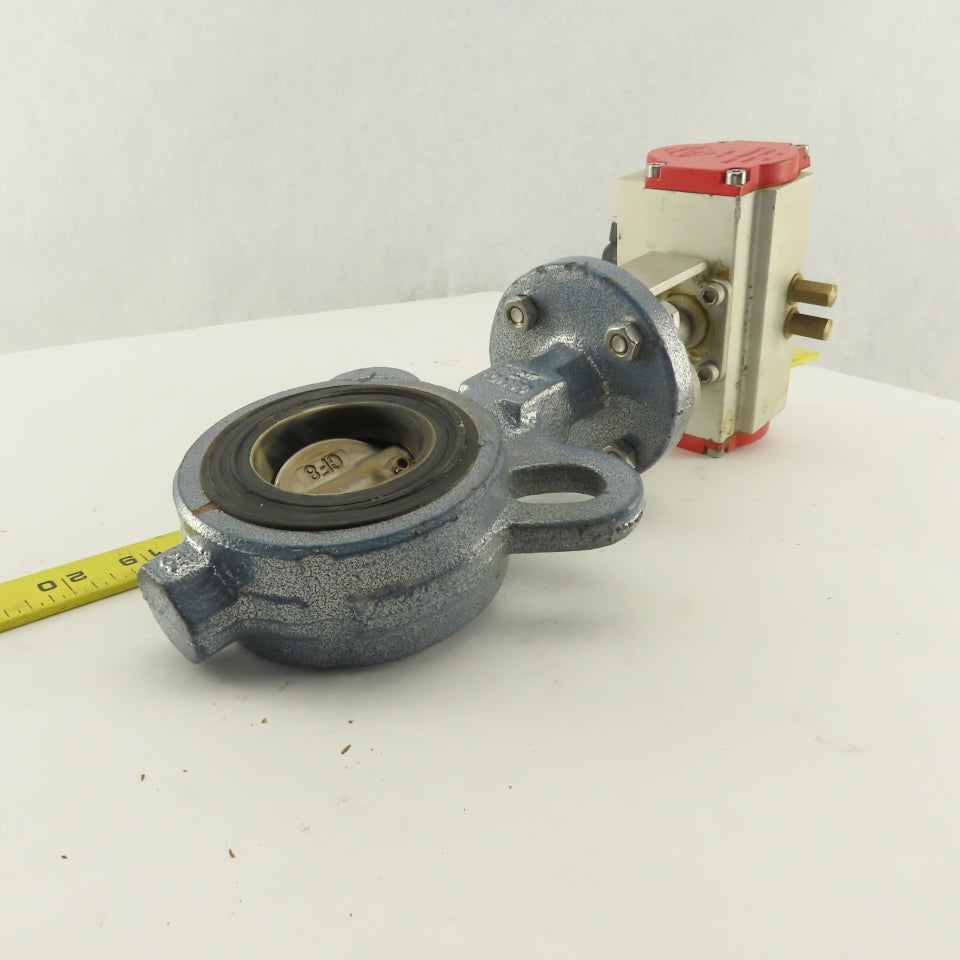 Stone 2" Wafer Butterfly Valve Pneumatic Actuator 120PSI