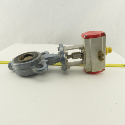 Stone 2" Wafer Butterfly Valve Pneumatic Actuator 120PSI