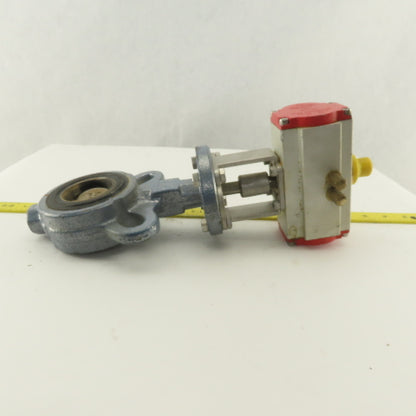 Stone 2" Wafer Butterfly Valve Pneumatic Actuator 120PSI