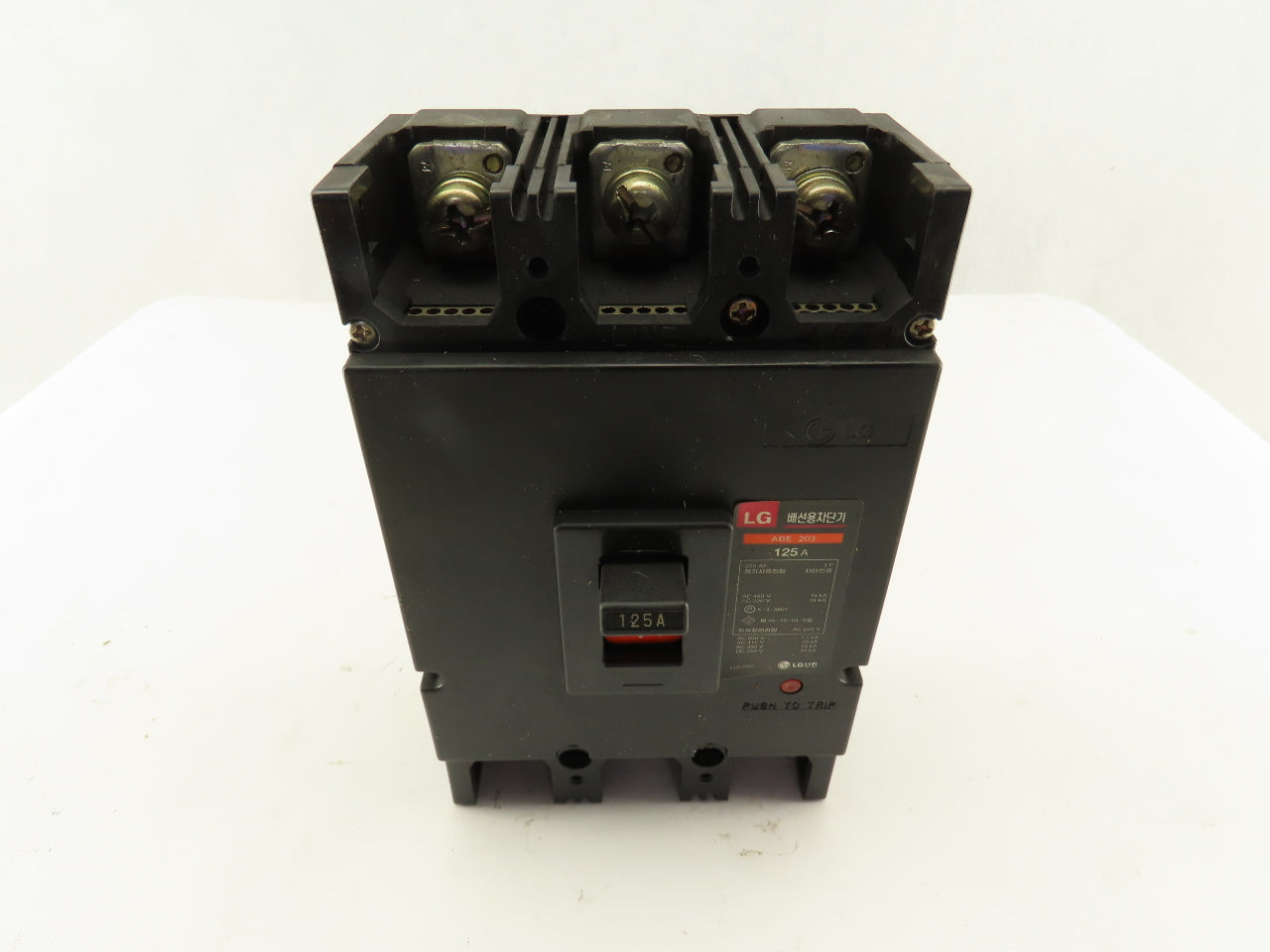 LG ABE 203 125A 3 Pole 600V Circuit Breaker