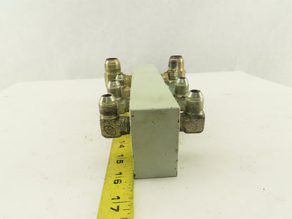 8 Port Parallel Steel Block Hydraulic Manifold
