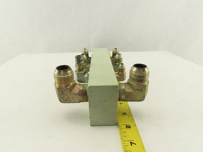 8 Port Parallel Steel Block Hydraulic Manifold