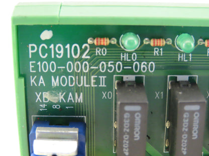 Okuma PC19102 E100-000-050-060 KA Module II Input Relay Circuit Board