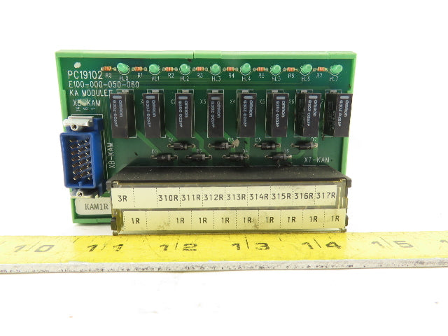 Okuma PC19102 E100-000-050-060 KA Module II Input Relay Circuit Board