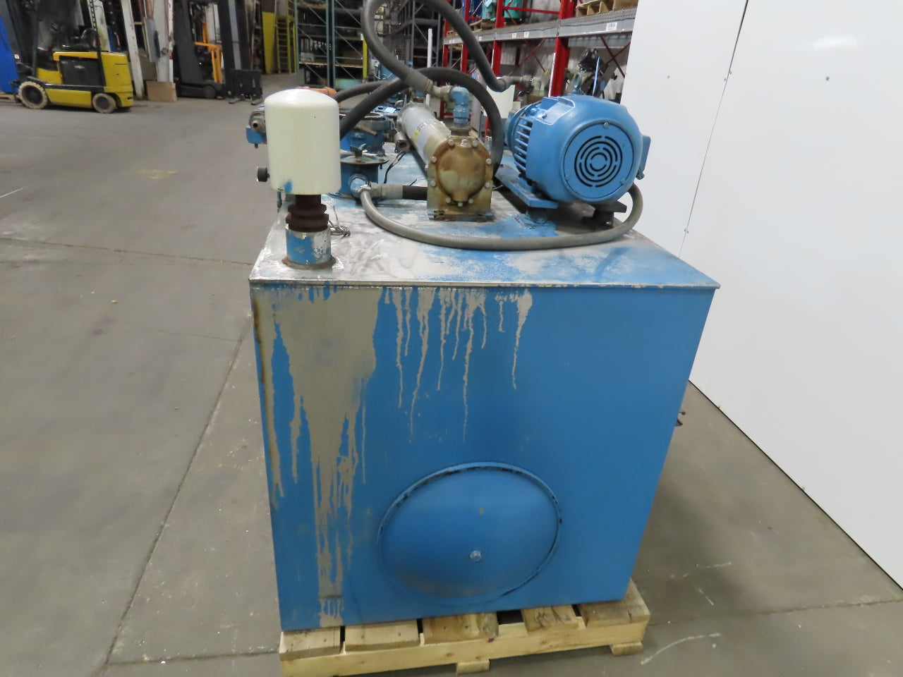 5Hp 300 Gallon Hydraulic Power Unit W/Parker PFVH25A12R1FV1 Pump 230/460V 3 Ph