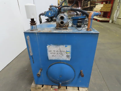 5Hp 300 Gallon Hydraulic Power Unit W/Parker PFVH25A12R1FV1 Pump 230/460V 3 Ph
