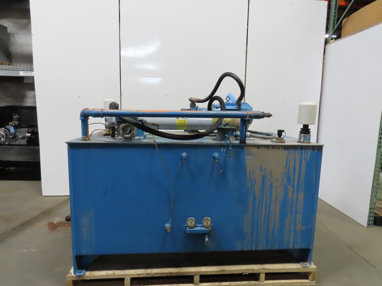 5Hp 300 Gallon Hydraulic Power Unit W/Parker PFVH25A12R1FV1 Pump 230/460V 3 Ph
