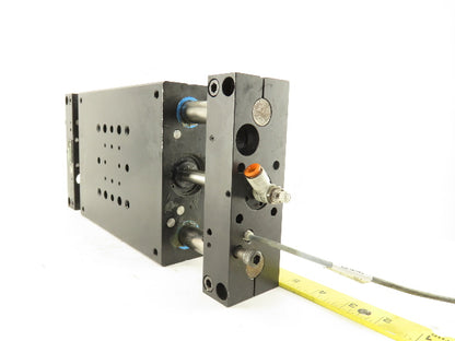 Robohand DBL-20-LC3 3" Stroke Double Rod Linear Pneumatic Slide Thrust Plate