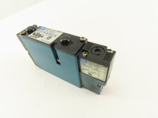 MAC 92B-AAF-000-DM-DFFP-1DM 2 Way Single Solenoid Pneumatic Valve 24VDC Coil