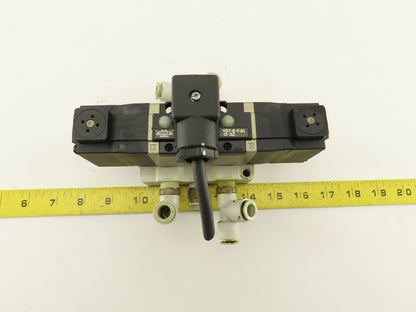 SMC VS7-6-FJG-D-3Z 5/3 Position Exhaust Center Valve Sub Base 24VDC