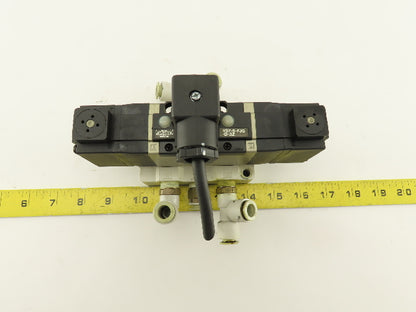 SMC VS7-6-FJG-D-3Z 5/3 Position Exhaust Center Valve Sub Base 24VDC
