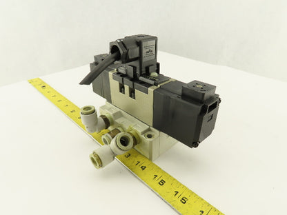 SMC VS7-6-FJG-D-3Z 5/3 Position Exhaust Center Valve Sub Base 24VDC