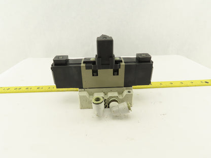 SMC VS7-6-FJG-D-3Z 5/3 Position Exhaust Center Valve Sub Base 24VDC