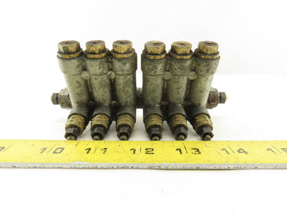 Vogel 6 Port Piston Lubricator Manifold