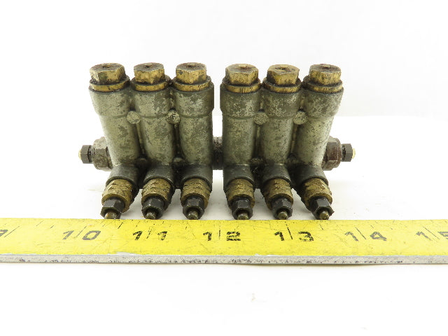 Vogel 6 Port Piston Lubricator Manifold