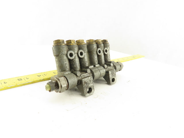 Vogel 6 Port Piston Lubricator Manifold