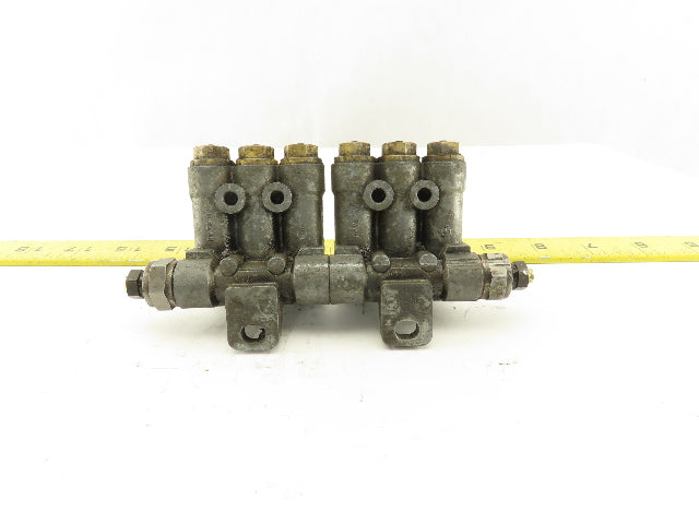 Vogel 6 Port Piston Lubricator Manifold