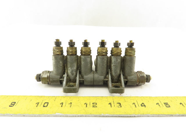 Vogel 6 Port Piston Lubricator Manifold