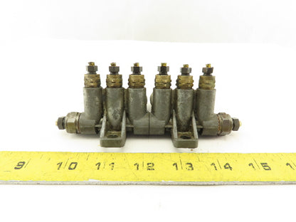 Vogel 6 Port Piston Lubricator Manifold