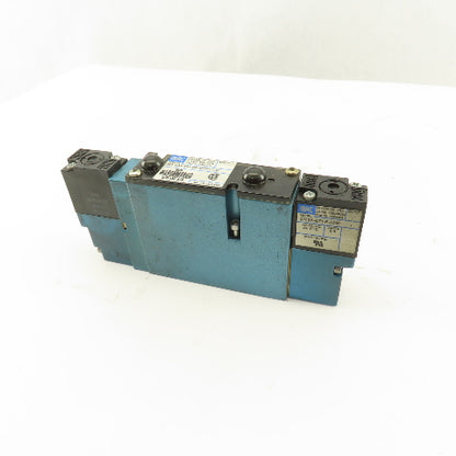 MAC 92B-EAF-000-DM-DFFP-1DM 3 Position Closed Center Solenoid Air Valve 24VDC